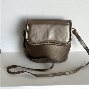 Stuart Weitzman Elegant Brown Leather Shoulder Bag